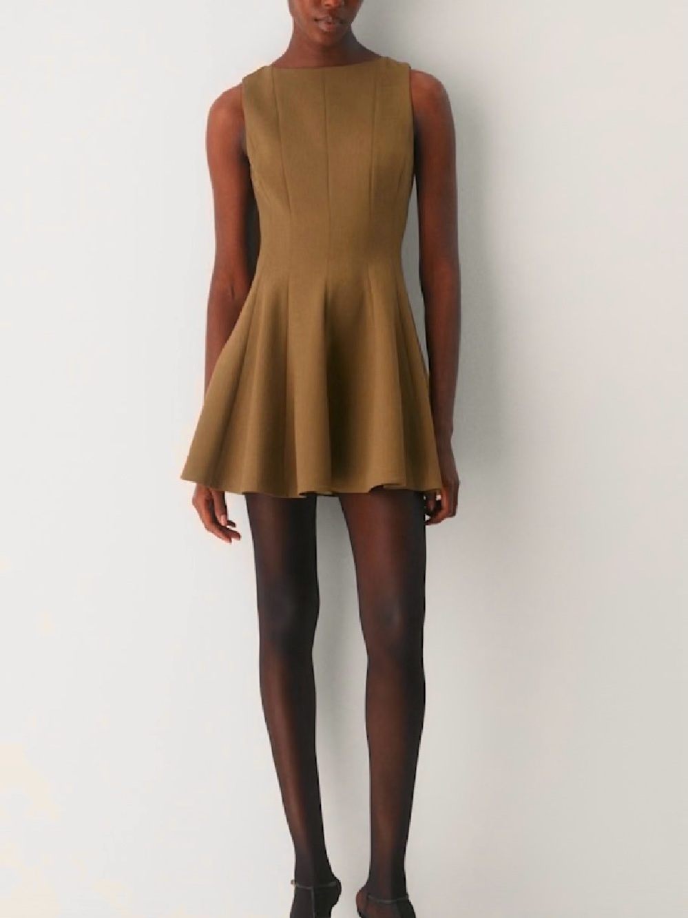 Aritzia Babaton Brown Proxy Mini Dress Size 0